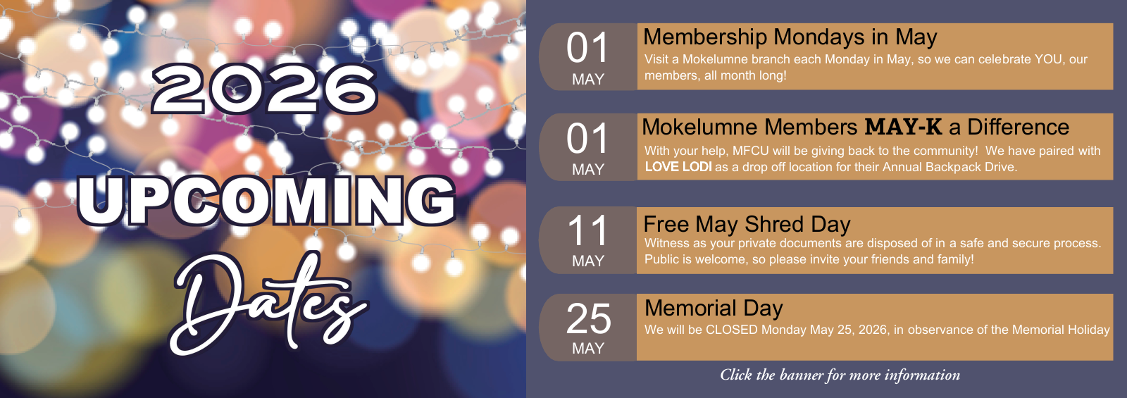 upcoming events